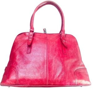 DANIER OVER SIZED RED SHOULDER BAG TOTE BAG